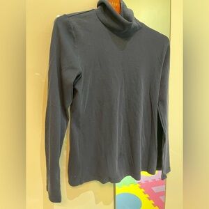 Charter Club Navy Turtleneck Top